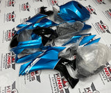Yamaha R1 Fairings (2020-2025) Metallic Light Blue, Black, White at KingsMotorcycleFairings.com