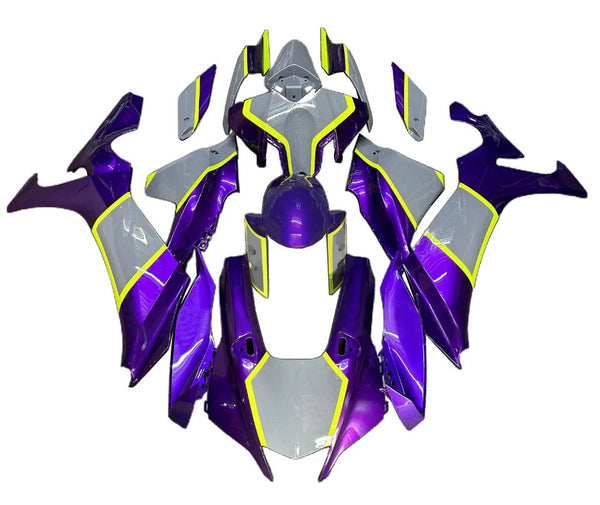 Yamaha R1 Fairings (2020-2025) Purple, Gray, Yellow at KingsMotorcycleFairings.com