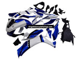 Yamaha R1 Fairings (2020-2025) White, Blue at KingsMotorcycleFairings.com