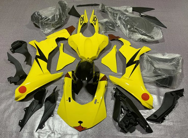 Yamaha R1 Fairings (2020-2025) Yellow Pikachu at KingsMotorcycleFairings.com