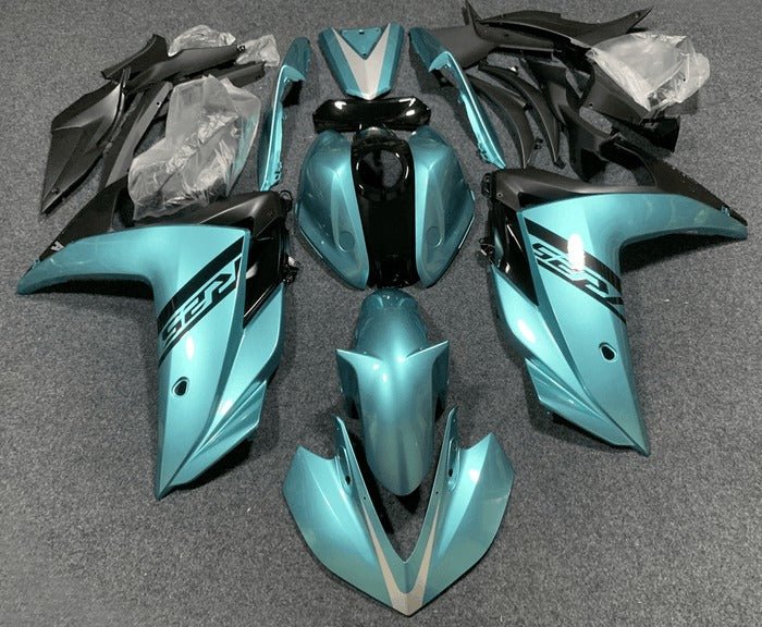 Yamaha R25 Fairing kit (2015-2018) Blue Turquoise, Black at KingsMotorcycleFairings.com