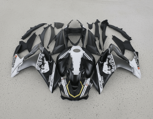 Yamaha R3 Fairing Kit (2015-2018) Matte Black, White, Redbull at KingsMotorcycleFairings.com
