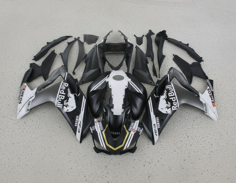 Yamaha R3 Fairing Kit (2015-2018) Matte Black, White, Redbull at KingsMotorcycleFairings.com