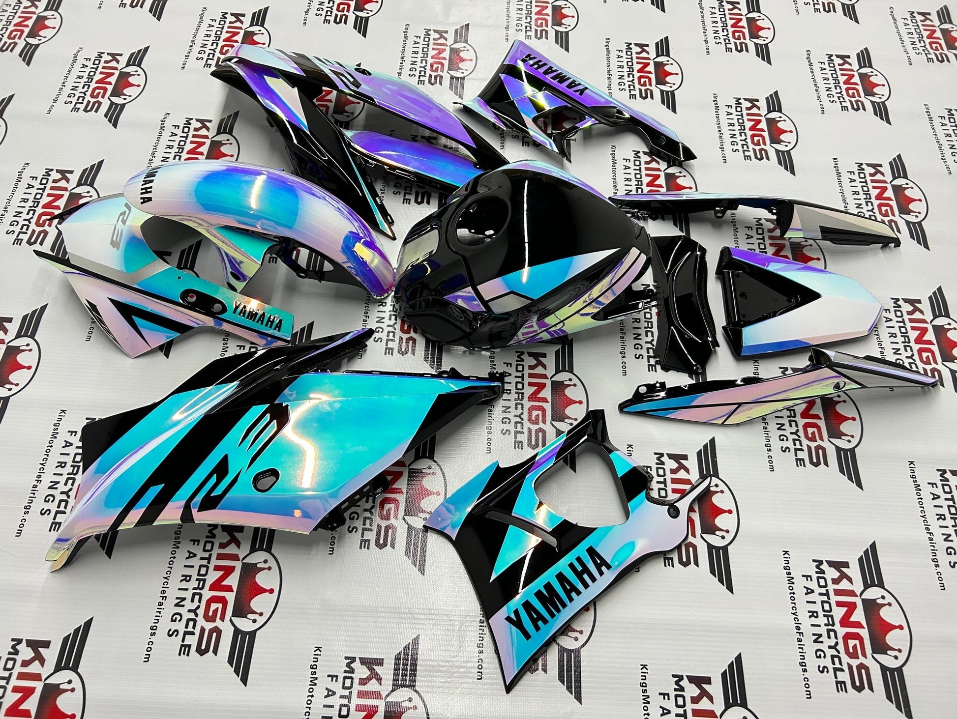 Yamaha R3 Fairing Kit (2019-2021) Chrome Chameleon at KingsMotorcycleFairings.com