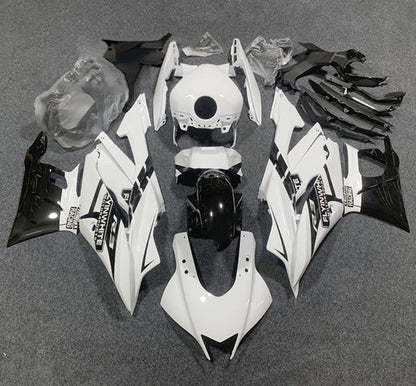 Yamaha R3 Fairing Kit (2022-2024) White, Black at KingsMotorcycleFairings.com