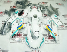 Yamaha R3 Fairing Set (2019-2021) White, Blue Eva at KingsMotorcycleFairings.com