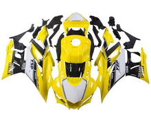 Yamaha R3 Fairing Set (2022-2024) Yellow, White, Black Stripes at KingsMotorcycleFairings.com