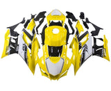 Yamaha R3 Fairing Set (2022-2024) Yellow, White, Black Stripes at KingsMotorcycleFairings.com