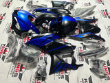 Yamaha R3 Fairing set (2019-2021) Matte Blue, Matte Black at KingsMotorcycleFairings.com