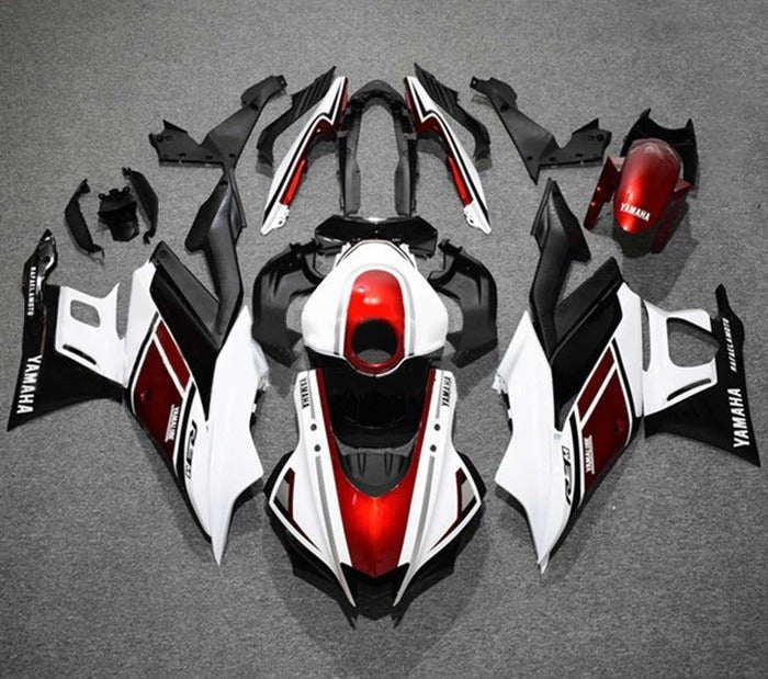 Yamaha R3 Fairing set (2022-2024) White, Candy Red, Black at KingsMotorcycleFairings.com