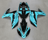 Yamaha R3 Fairings (2015-2018) Blue Turquoise, Black at KingsMotorcycleFairings.com