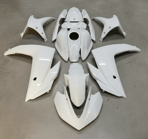 Yamaha R3 Fairings (2015-2018) Pearl White at KingsMotorcycleFairings.com