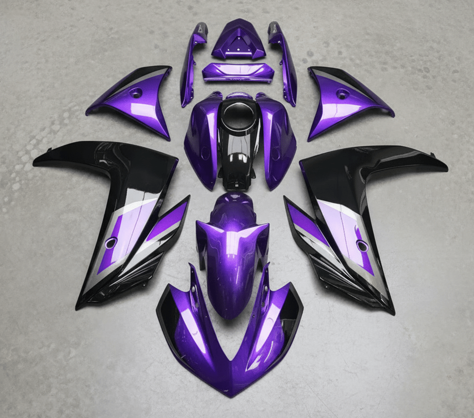 Yamaha R3 Fairings (2015-2018) Purple, Black, Gray | Kings