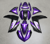 Yamaha R3 Fairings (2015-2018) Purple, Black, Gray at KingsMotorcycleFairings.com
