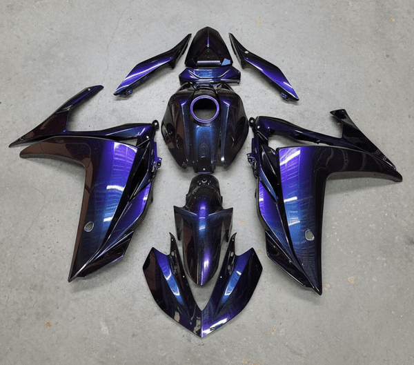 Yamaha R3 Fairings (2015-2018) Purple, Blue Chameleon Blend at KingsMotorcycleFairings.com