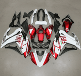 Yamaha R3 Fairings (2015-2018) White, Candy Red Fiat at KingsMotorcycleFairings.com
