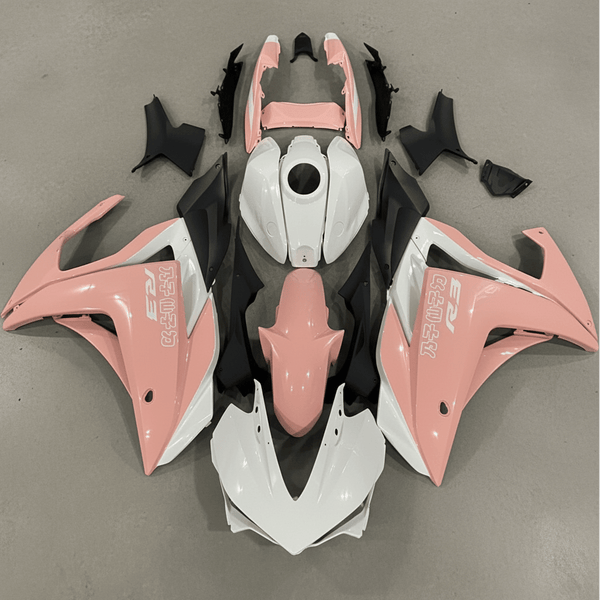 Yamaha R3 Fairings (2015-2018) White, Pink at KingsMotorcycleFairings.com