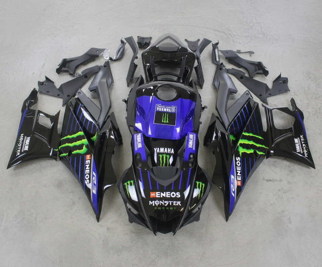 Yamaha R3 Fairings (2022-2024) Black, Blue, Green Eneos – Kings ...