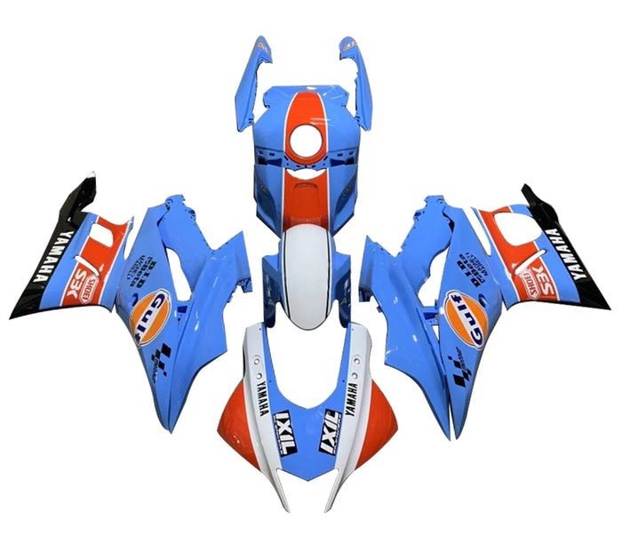 Yamaha R3 Fairings (2019-2021) Blue, Orange, White, Gulf at KingsMotorcycleFairings.com