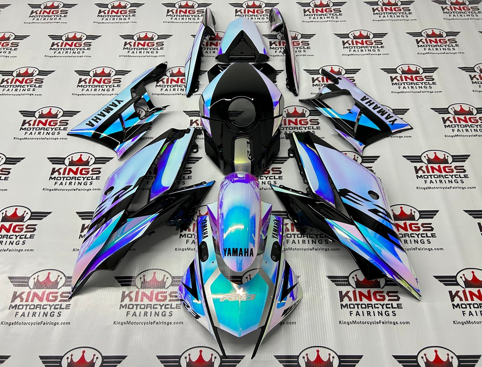 Yamaha R3 Fairings (2019-2021) Chrome Chameleon at KingsMotorcycleFairings.com