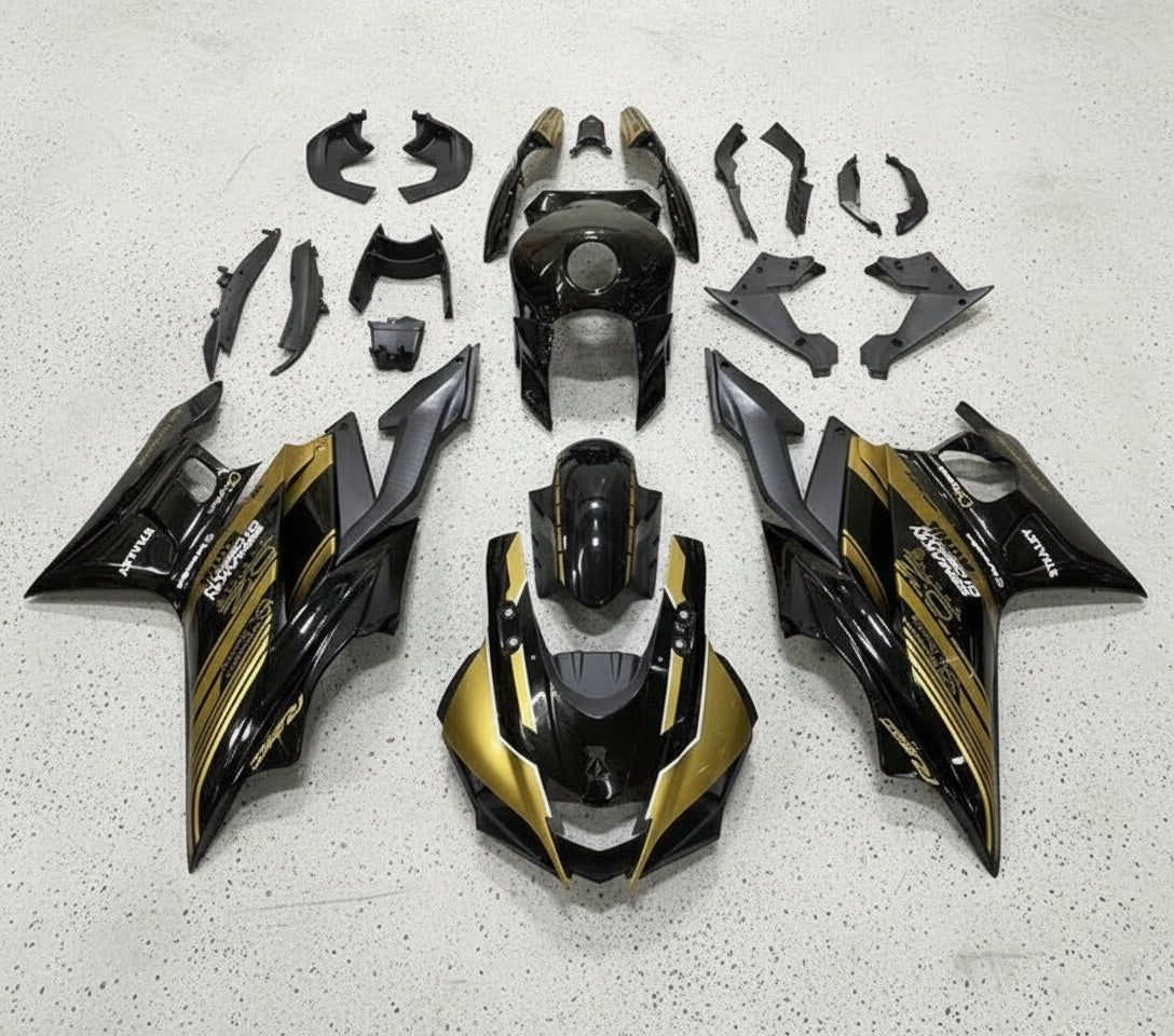 Yamaha R3 Fairings (2022-2024) Black, Gold, White | Kings – Kings ...