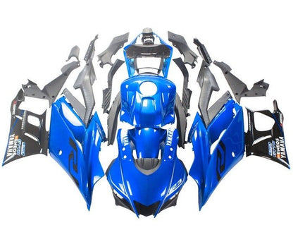 Yamaha R3 Fairings (2022-2024) Blue, Black, White, Eneos at KingsMotorcycleFairings.com