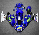 Yamaha R3 Fairings (2022-2024) Blue, Green, Movistar at KingsMotorcycleFairings.com