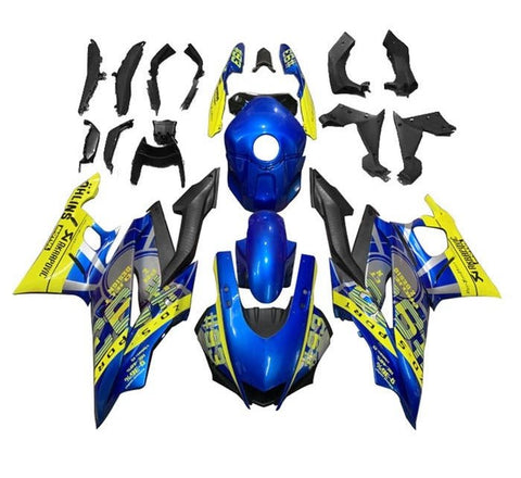 Yamaha R3 Fairings (2022-2024) Blue, Yellow at KingsMotorcycleFairings.com