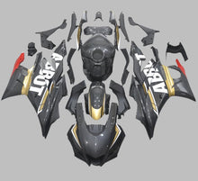 Yamaha R3 Fairings (2022-2024) Faux Carbon Fiber, Gold, White at KingsMotorcycleFairings.com