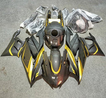 Yamaha R3 Fairings (2022-2024) Faux Carbon Fiber, Gold at KingsMotorcycleFairings.com