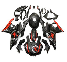 Yamaha R3 Fairings (2022-2024) Faux Carbon Fiber, Red, Silver at KingsMotorcycleFairings.com