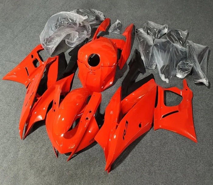 Yamaha R3 Fairings (2022-2024) Fire Orange at KingsMotorcycleFairings.com