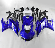 Yamaha R3 Fairings (2022-2024) Gloss Blue, White at KingsMotorcycleFairings.com