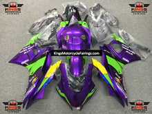 Yamaha R3 Fairings (2022-2024) Purple, Green at KingsMotorcycleFairings.com