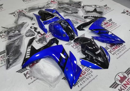 Yamaha R3 Firings (2015-2018) Blue, Black, White Stripe at KingsMotorcycleFairings.com
