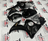 Yamaha R6 Fairing Kit (2003-2004) Matte Black, Gloss Black, Gold at KingsMotorcycleFairings.com