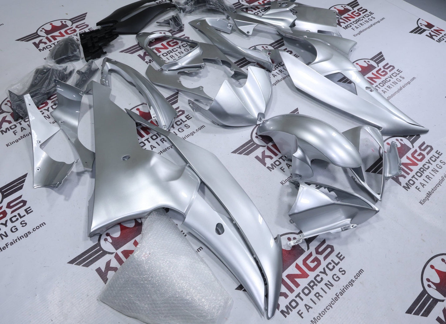Yamaha R6 Fairing Kit (2008-2016) All Silver from KingsMotorcycleFairings.com