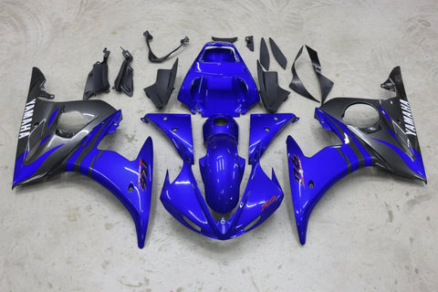 Yamaha R6 Fairings (2005) Blue, Gray, White, Red at KingsMotorcycleFairings.com