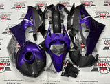 Yamaha YZF-R6 (2008-2016) Purple & Faux Carbon Fiber Fairings at KingsMotorcycleFairings.com