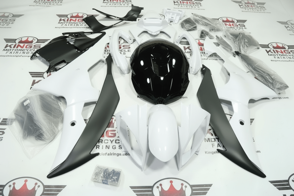 Yamaha R6 Fairings (2008-2016) White, Black, Matte Black at KingsMotorcycleFairings.com