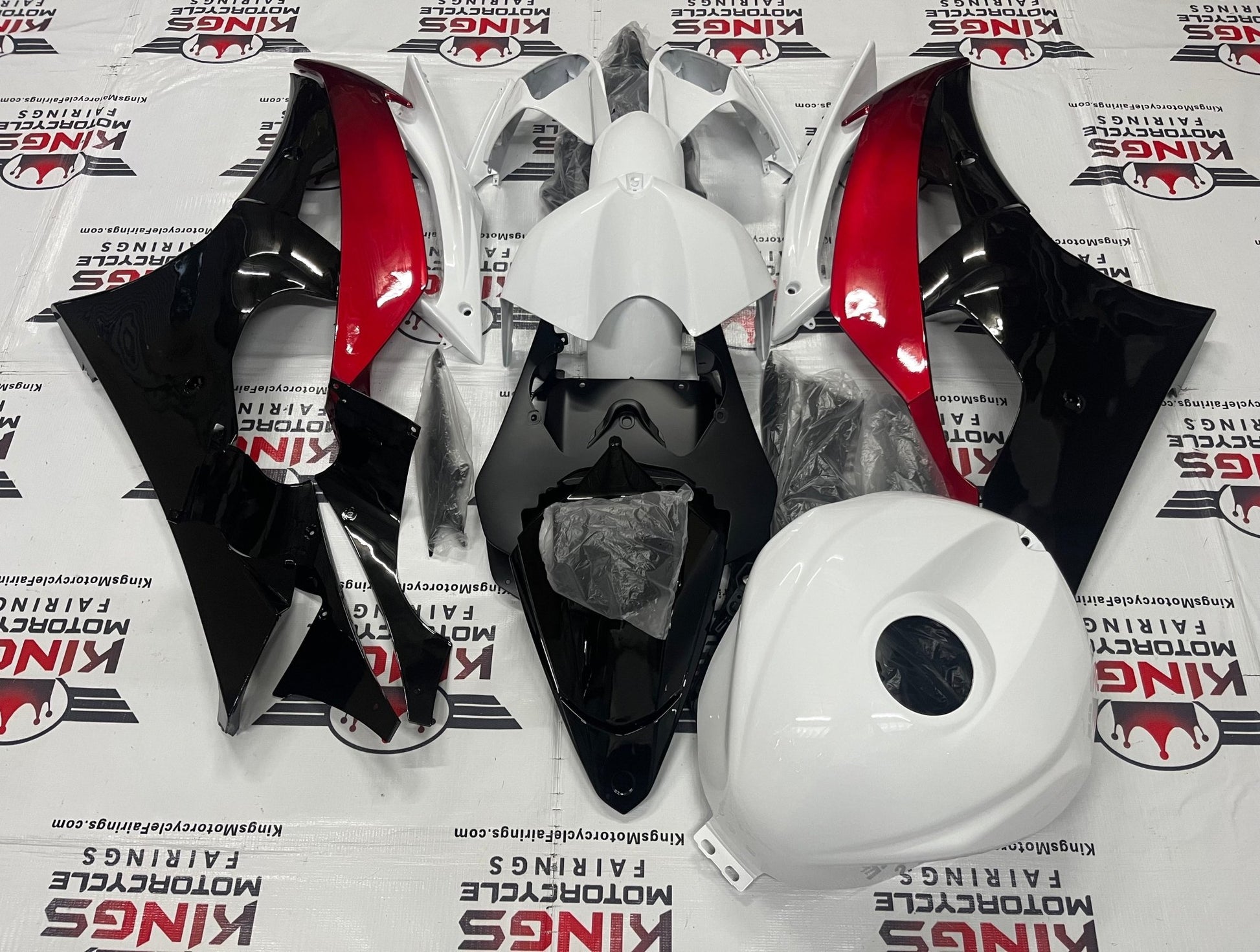 Yamaha YZF-R6 (2008-2016) White, Black, Red Fairings at KingsMotorcycleFairings.com
