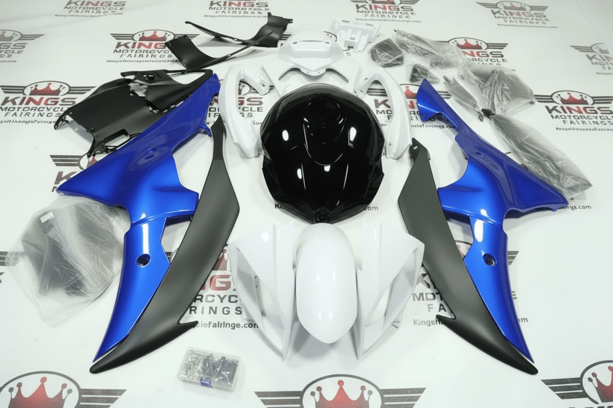 Yamaha R6 Fairings (2008-2016) White, Blue, Black, Matte Black at KingsMotorcycleFairings.com
