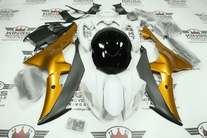 Yamaha R6 Fairings (2008-2016) White, Gold, Black, Matte Black at KingsMotorcycleFairings.com
