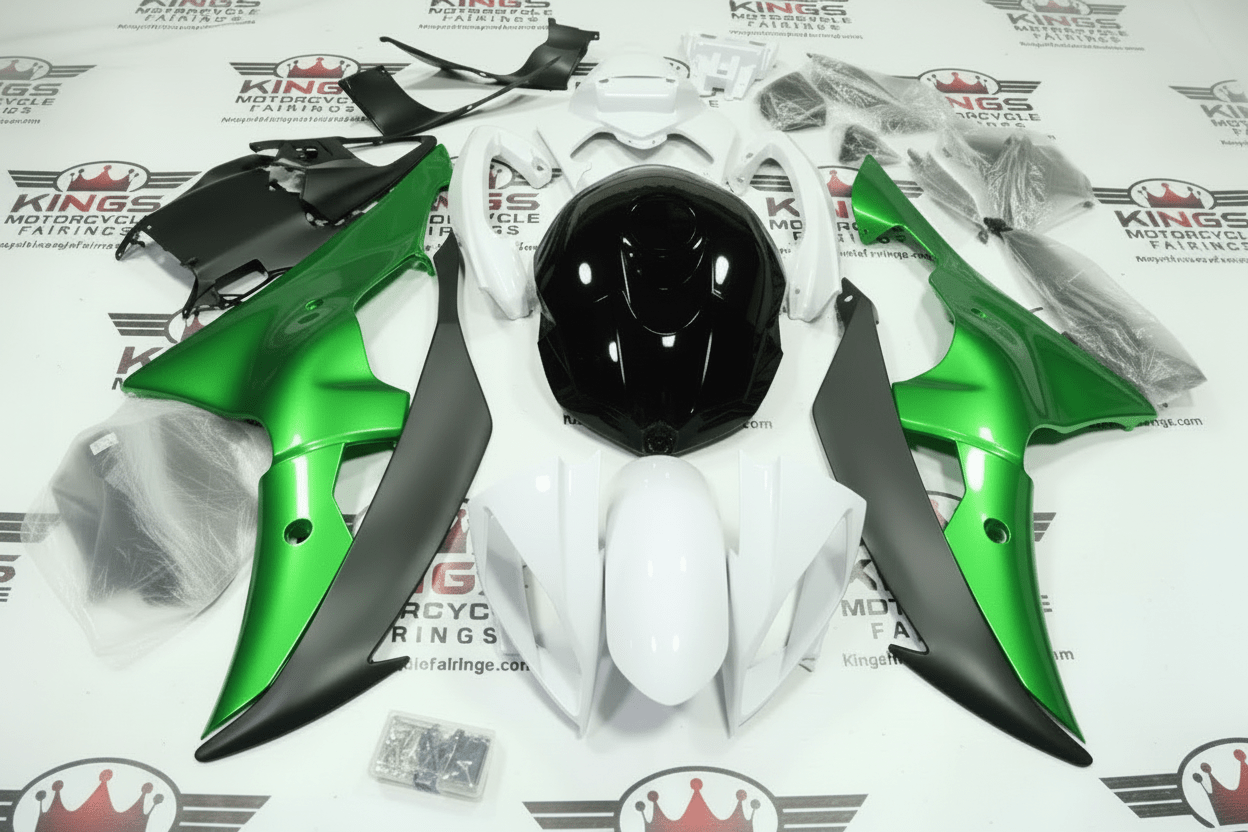 Yamaha R6 Fairings (2008-2016) White, Green, Black, Matte Black at KingsMotorcycleFairings.com