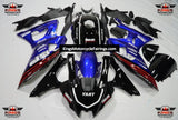 Yamaha R7 Fairing Kit (2021-2025) Black and Blue at KingsMotorcycleFairings.com