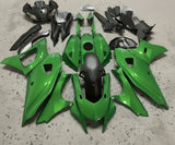 Yamaha R7 Fairing Kit (2021-2025) Green, Matte Black at KingsMotorcycleFairings.com