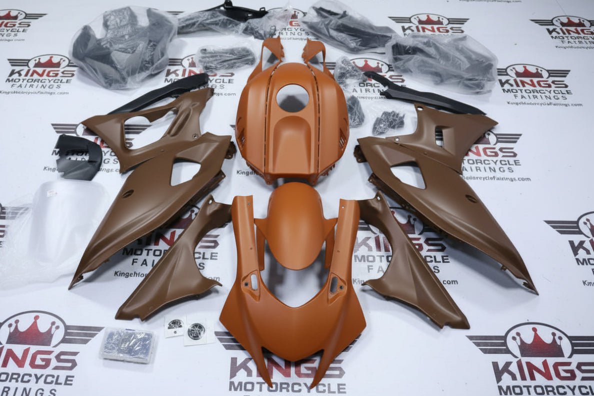 Yamaha R7 Fairing Kit (2021-2025) Matte Orange Clay, Matte Brown at KingsMotorcycleFairings.com