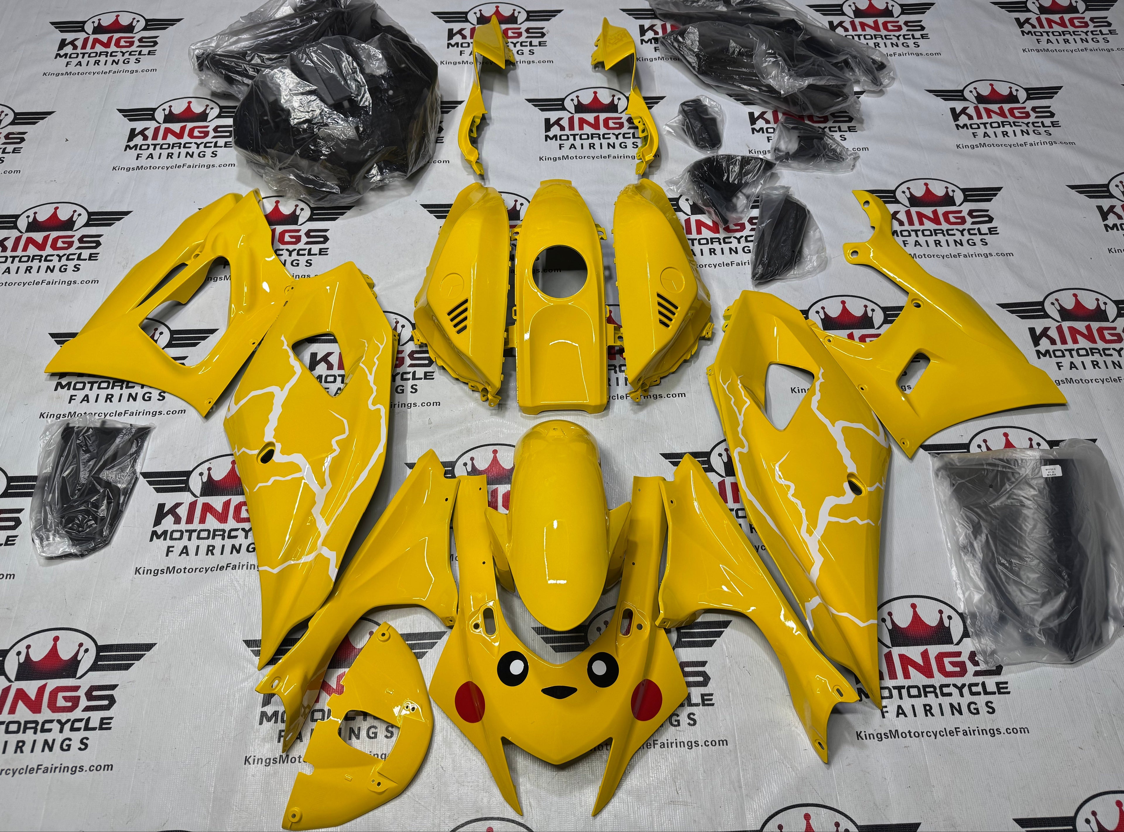 Yamaha R7 Fairing Kit (2021-2025) Yellow Pikachu at KingsMotorcycleFairings.com