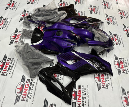 Yamaha R7 Fairing Pieces (2021-2025) Purple, Black at KingsMotorcycleFairings.com