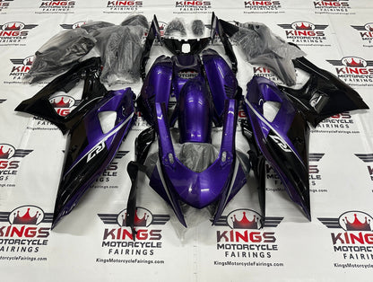 Yamaha R7 Fairing Pieces (2021-2025) Purple, Black from KingsMotorcycleFairings.com